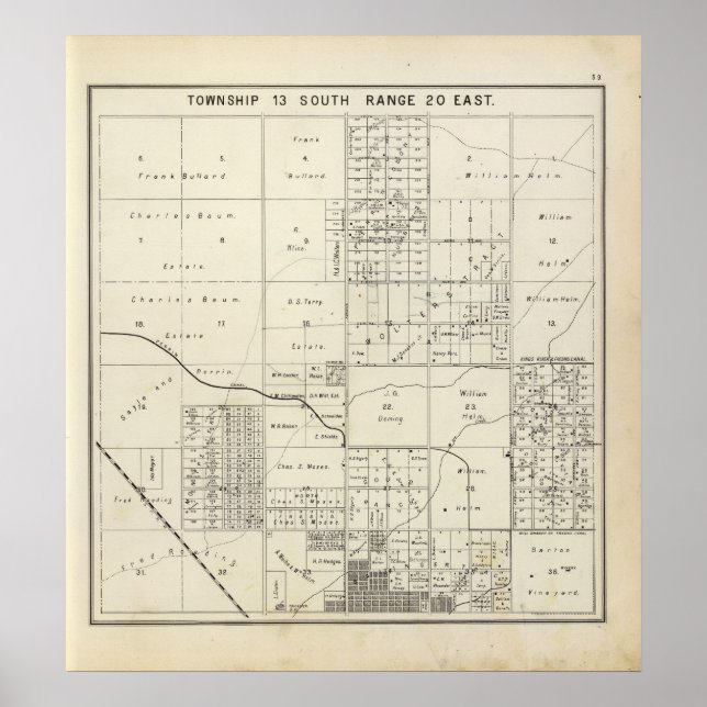 Póster Fresno County, Califórnia 34 (Frente)