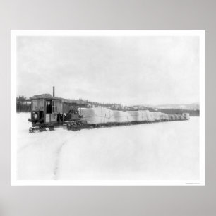 Póster Frete 1924 de Caterpillar Yukon