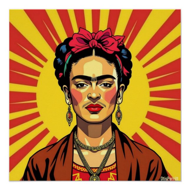 Póster Frida Kahlo-3 (Frente)