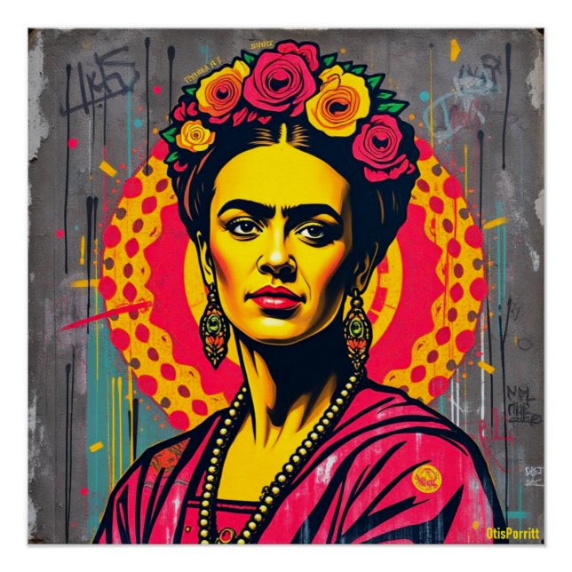 Póster Frida Kahlo-4 (Frente)