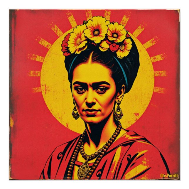 Póster Frida Kahlo-5 (Frente)