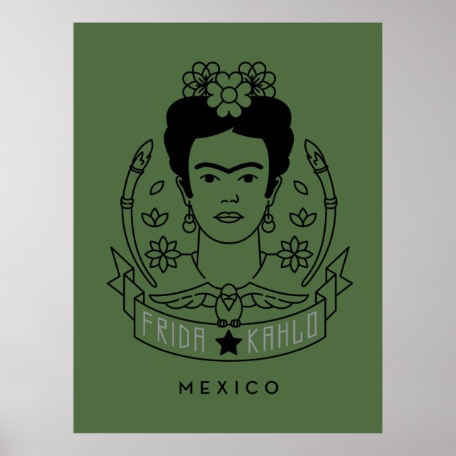 Poster Frida Kahlo | Heroína (Frente)