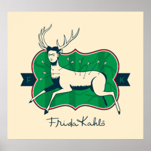 Póster Frida Kahlo   os cervos feridos