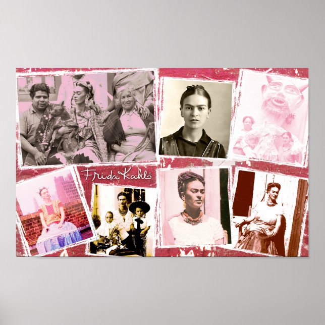 Poster Frida Kahlo Photo Montage (Frente)