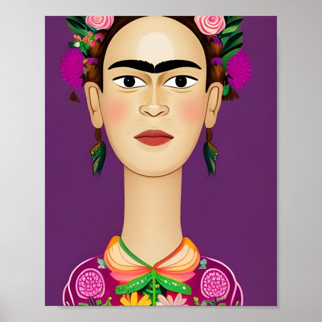 Poster Frida Kahlo poster, artes de parede (Frente)