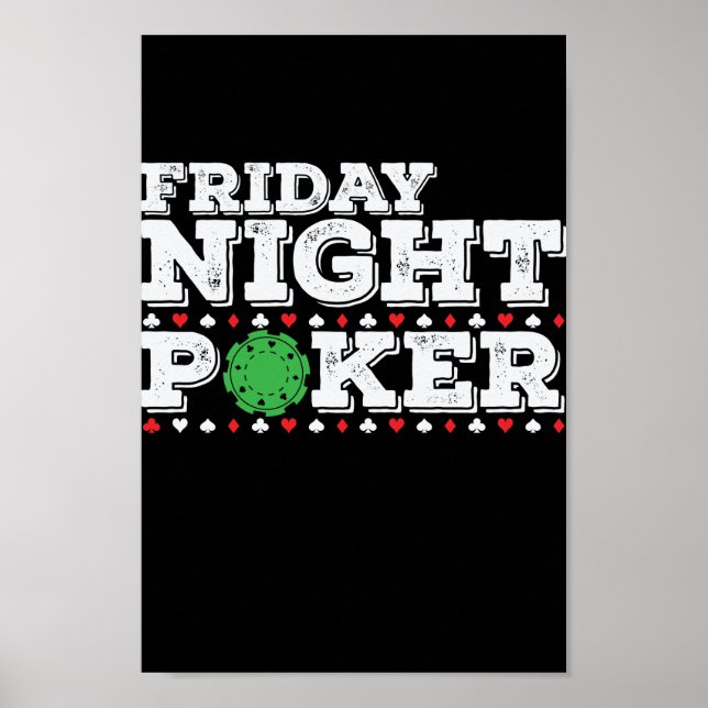 Poster Friday Night Poker Chips (Frente)