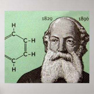 Póster Friedrich August Kekule