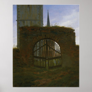 Poster Friedrich - Churchyard Gate