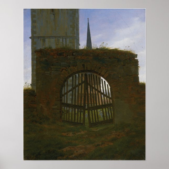 Poster Friedrich - Churchyard Gate (Frente)