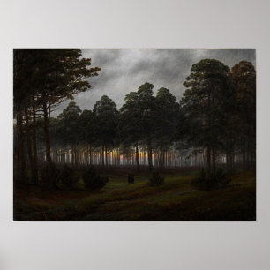 Poster Friedrich - Ciclo Diurno, À Noite