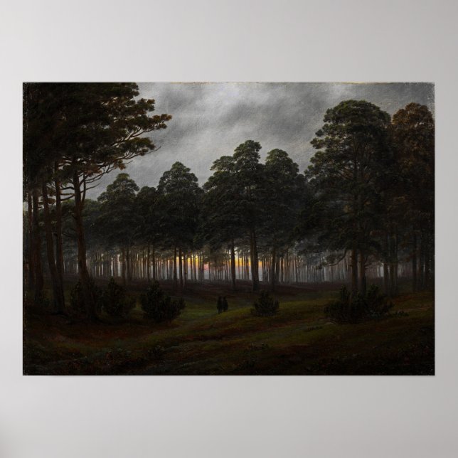 Poster Friedrich - Ciclo Diurno, À Noite (Frente)