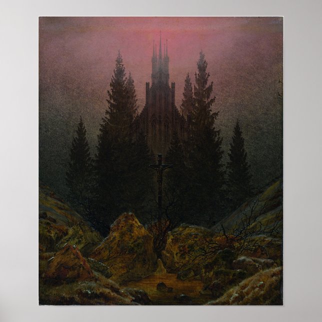 Poster Friedrich - Cruz Nas Montanhas (Frente)