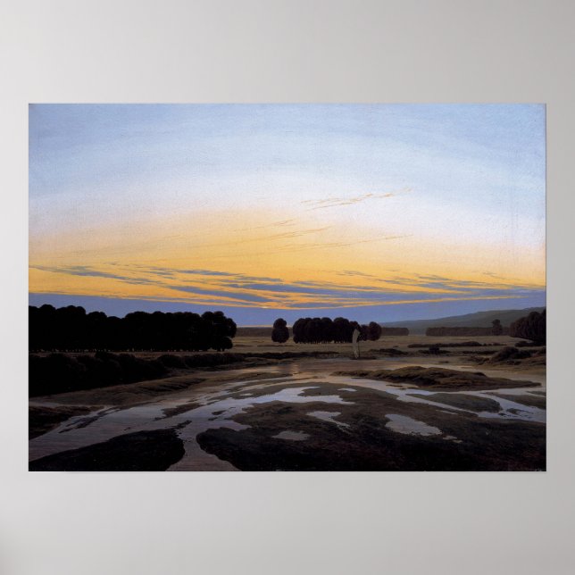 Poster Friedrich - Grosse Gehege Próximo de Dresden (Frente)