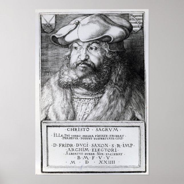 Póster Friedrich III, Eleitor da Saxónia (Frente)