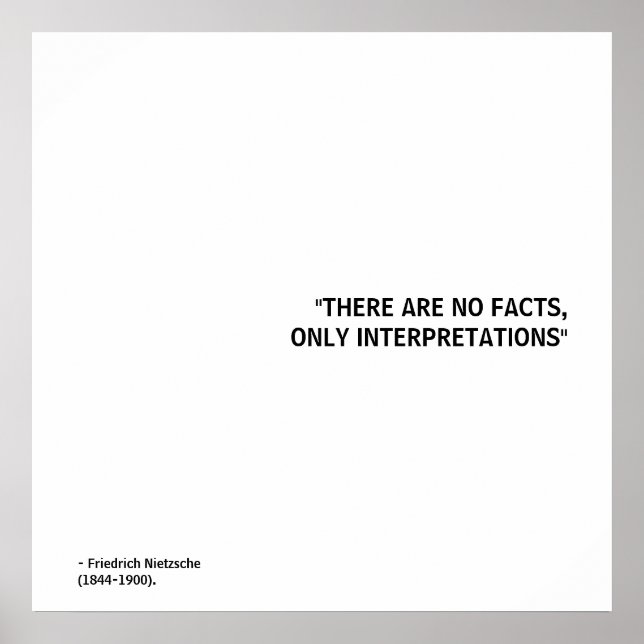 Póster Friedrich Nietzsche Cote (Frente)