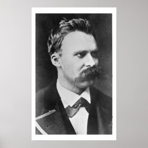 Póster Friedrich Wilhelm Nietzsche (1844-1900) 1873 (b/w