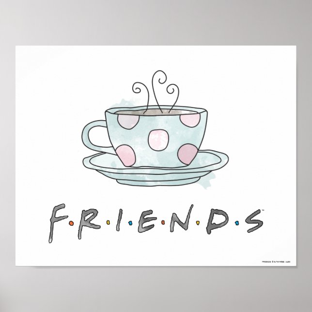 Poster FRIENDS™ | Caneca Aquarela (Frente)