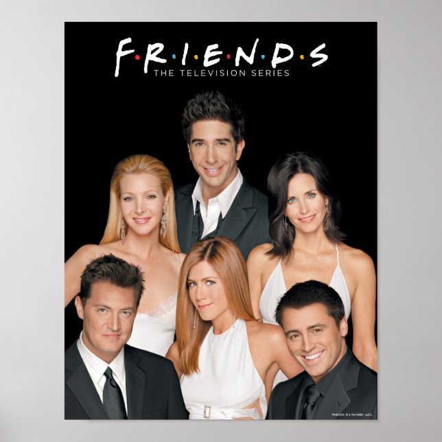 Poster FRIENDS™ | Elenco em Trajes de Gala Closeup (Frente)