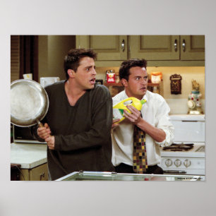 Poster FRIENDS™ Joey e Chandler Aterrorizados