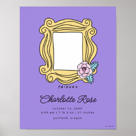 Poster FRIENDS™ Moldura de Imagem Floral | Estatísticas d