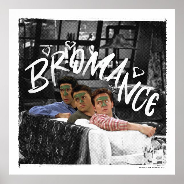Poster FRIENDS™ | Ross, Joey e Chandler Bromance (Frente)