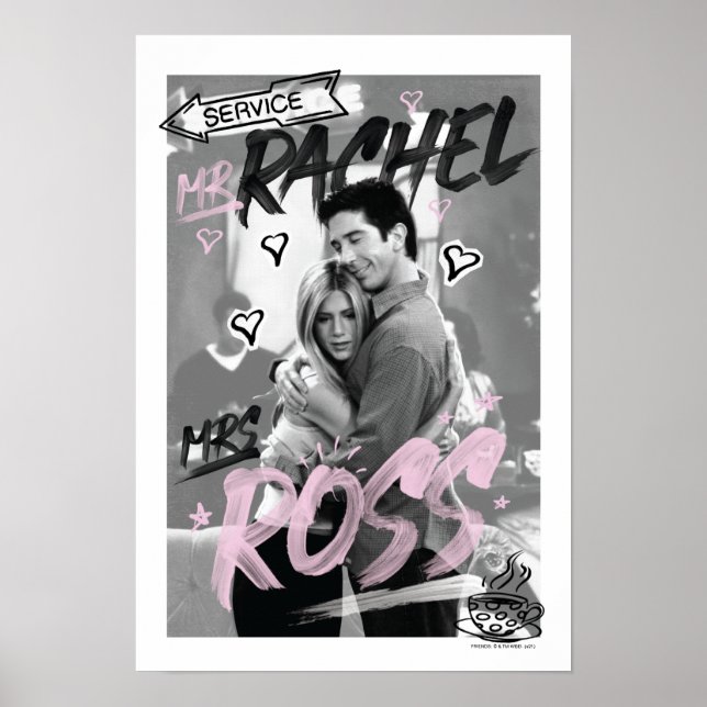Poster FRIENDS™ | Sra. Rachel & Sra. Ross (Frente)