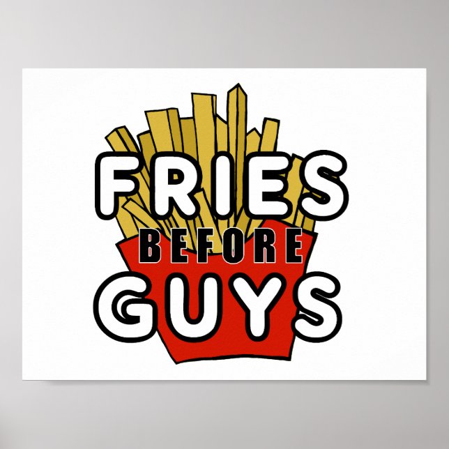 Póster Fries antes da cara (Frente)