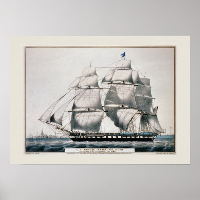 Póster &,'Frigate Cumberland' (Frente)