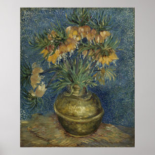 Póster Frigoríficas Imperiais em Cobre Vase Van Gogh