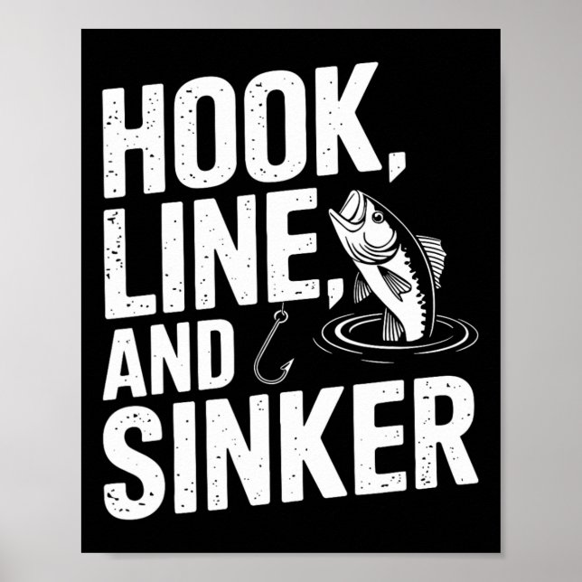 Poster Frio De Gancho E Diversão Sinker Para Os Entusiast (Frente)