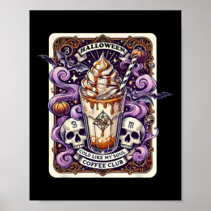 Poster Frio De Halloween Como O Meu Cartão Tarot Do Clube