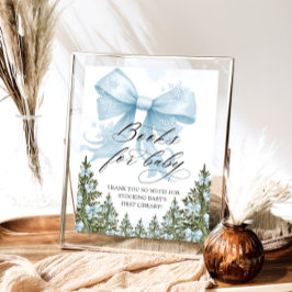 Poster Frio Fora do Inverno Livros de Arco Azul para Bebê