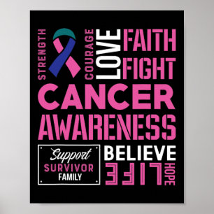 Poster Friso de Cancer de Luta do cancer 11