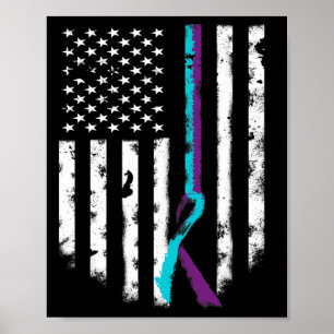 Poster Friso de Sensibilização das Bandeiras Americanas p