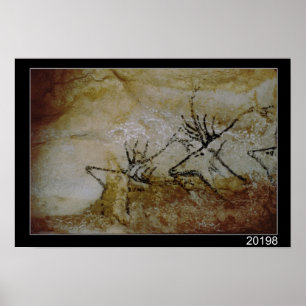 Póster Friso dos cervos, c.17000 BC