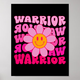 Poster Friso Rosa do Guerreiro do Cancer da Mama