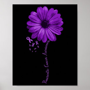 Poster Friso Roxo de Consciência do câncer de pâncreas G