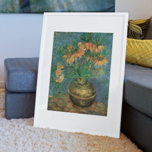 Póster Fritillaries em um vaso de cobre por Vincent van