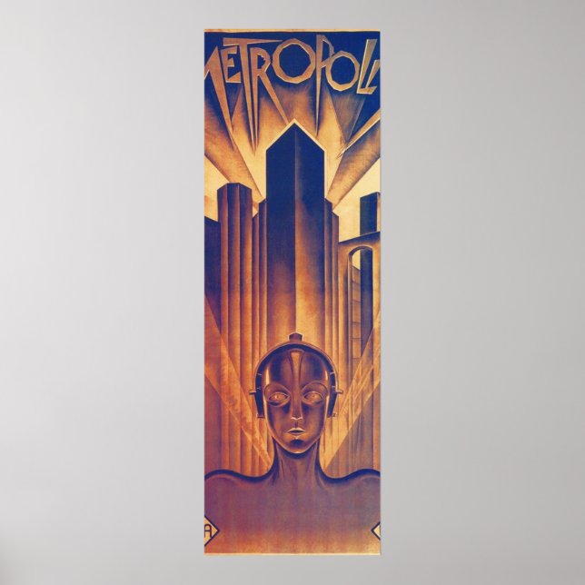 Poster Fritz Lang METROPOLIS 1927 Science Fiction Film Vi (Frente)