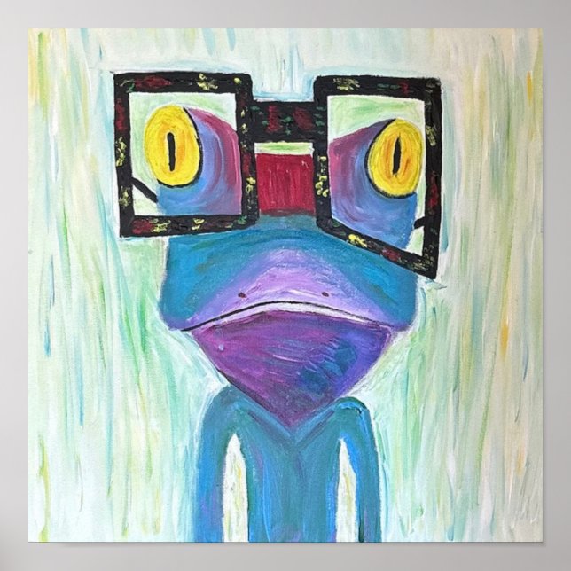 Poster Frog Fine Art PopArt  (Frente)