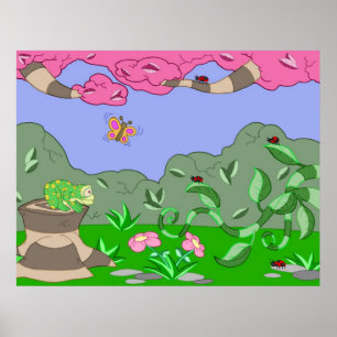 Poster frog vs lady bugs