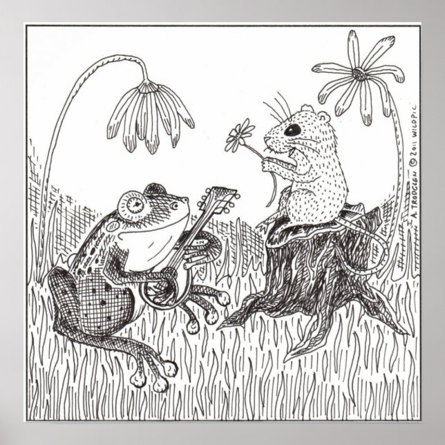 Póster Froggy Foi A-Courtin' (Frente)