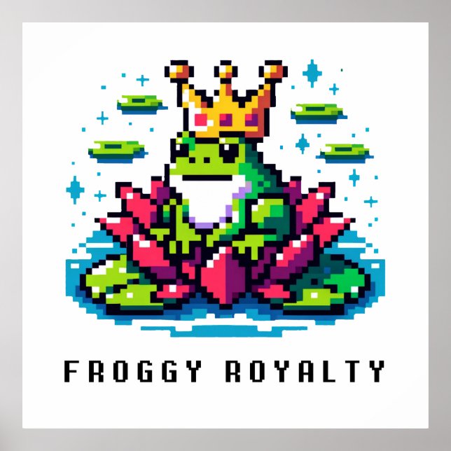 Poster Froggy Royalty Fofo, Sapo (Frente)