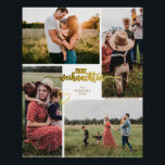 Póster Frohe Weihnachten German Christmas 4 Photo Collage<br><div class="desc">A melhor maneira de espalhar a alegria de Natal é cantar alto para todos ouvirem! Este Cartão de Colagem de Fotos da Família Festiva Alemã "Frohe Weihnachten", de Natal, apresenta lindas fontes alegres e as suas fotografias favoritas da Sessão de Fotos da Família de Natal. Este Cartões de foto de...</div>