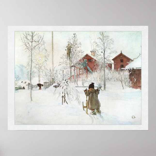 Poster Front Yard e Wash House Carl Larsson (Frente)