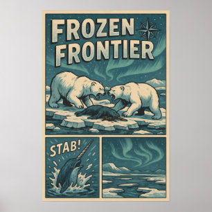 Poster Fronteira Congelada - Ressalto do Urso Polar e Nar