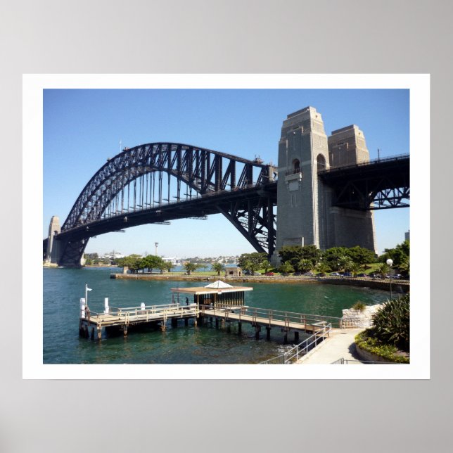 Póster fronteira do cais da ponte de sydney (Frente)