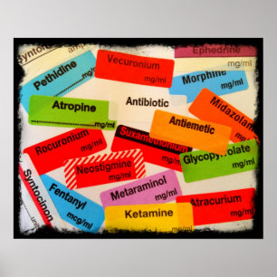 PÓSTER FRONTEIRA DO GRUNGE DOS RÓTULOS COLORIDOS