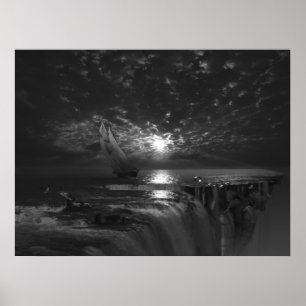 Poster Fronteira Final Voyager, arte surreal