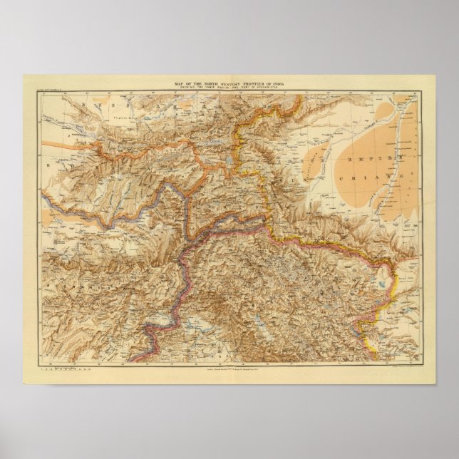 Póster Fronteira Noroeste da Índia (Frente)